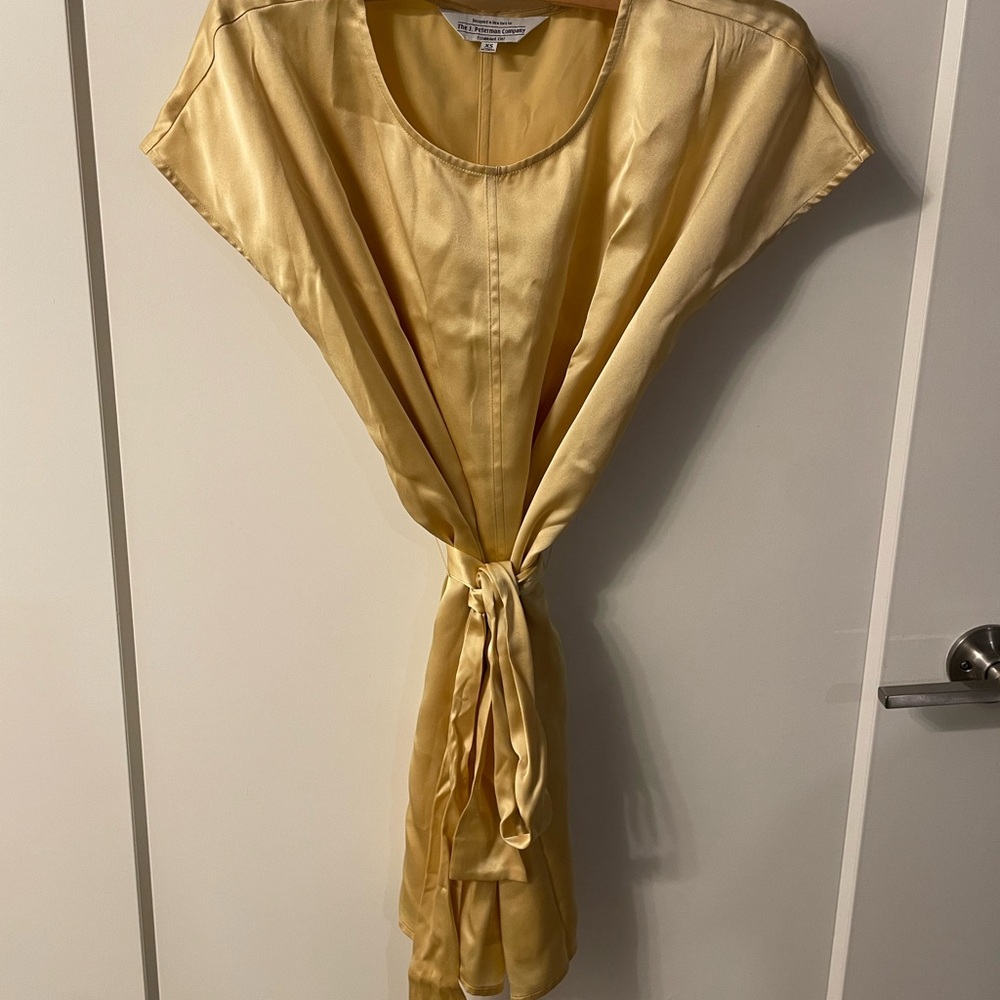 J. Peterman Golden Silk Top